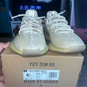Adidas Cream Sneakers Primeknit Ribbed Design